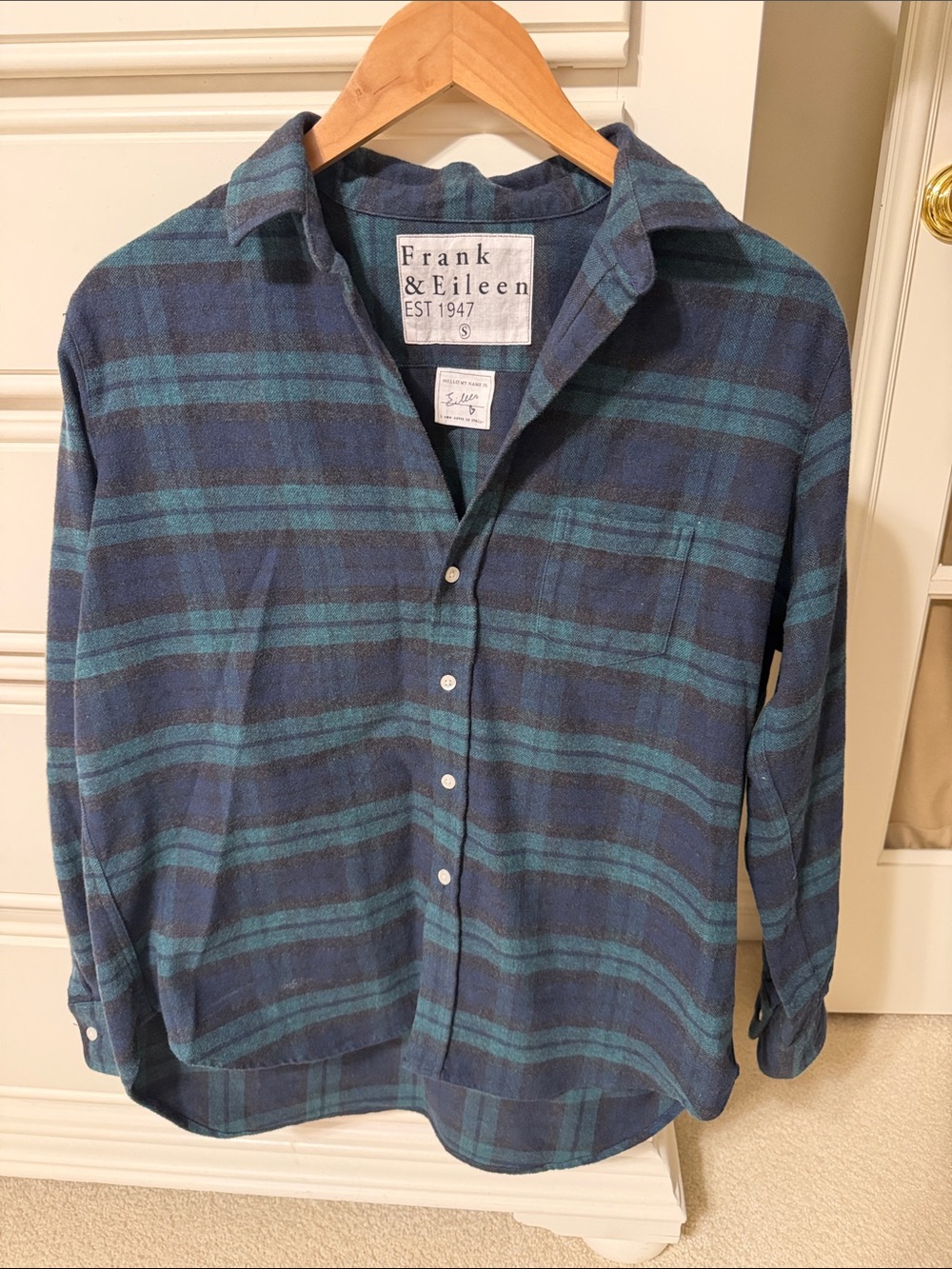 Frank & Eileen Italian Flannel Eileen Shirt in Blackwater Plaid